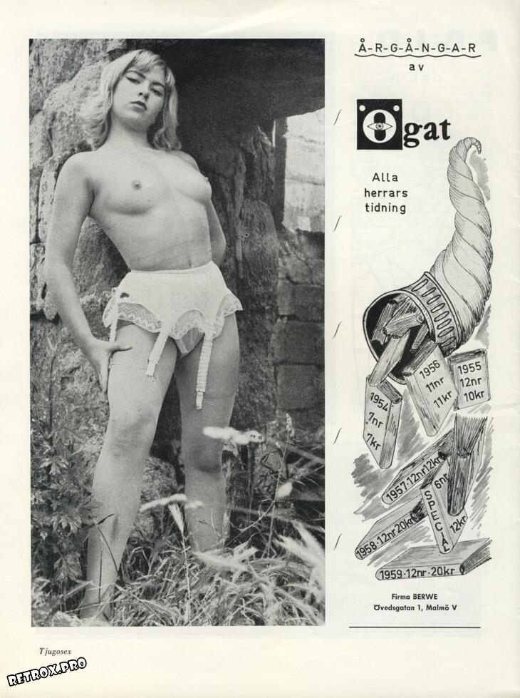 Скандинавский эротический ретро журнал Ogat номер 1 1960 года.